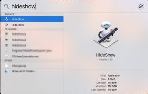 hideshow