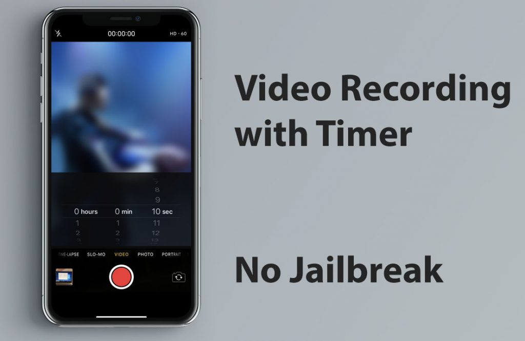 How to stop video recording with timer in iPhone without Jailbreak