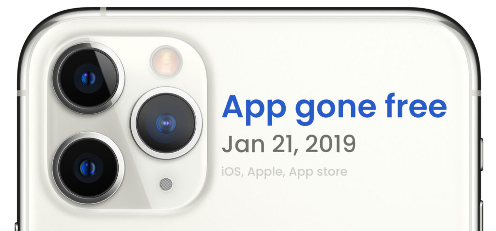 App gone free [iOS] Jan 21, 2019