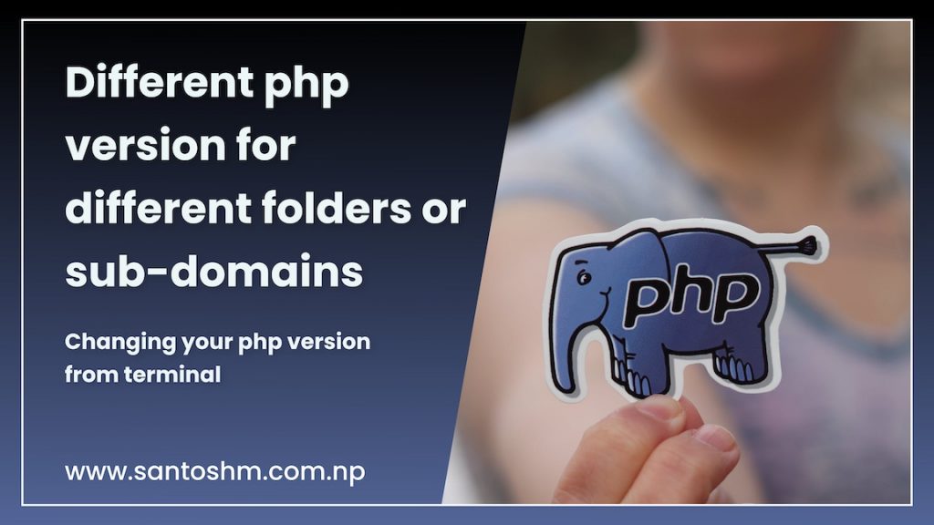 Different php version for different folders/sub-domains [shared hosting] [composer] [CLI]